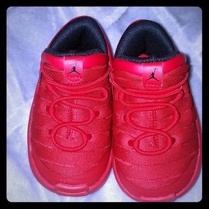 Baby  Jordon Flight luxe BT red sneakers